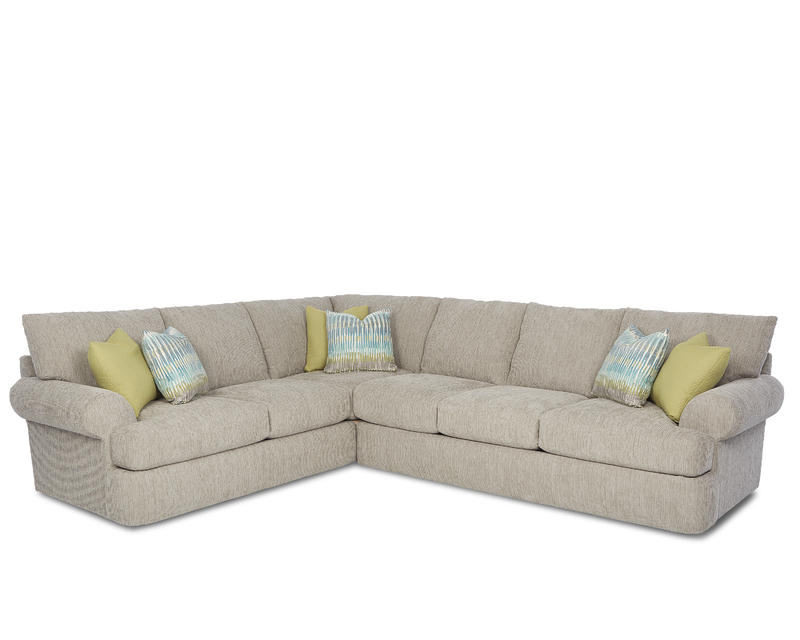 Klaussner Cora Sectional Living Room, Comfort Designs By Klaussner Furniture