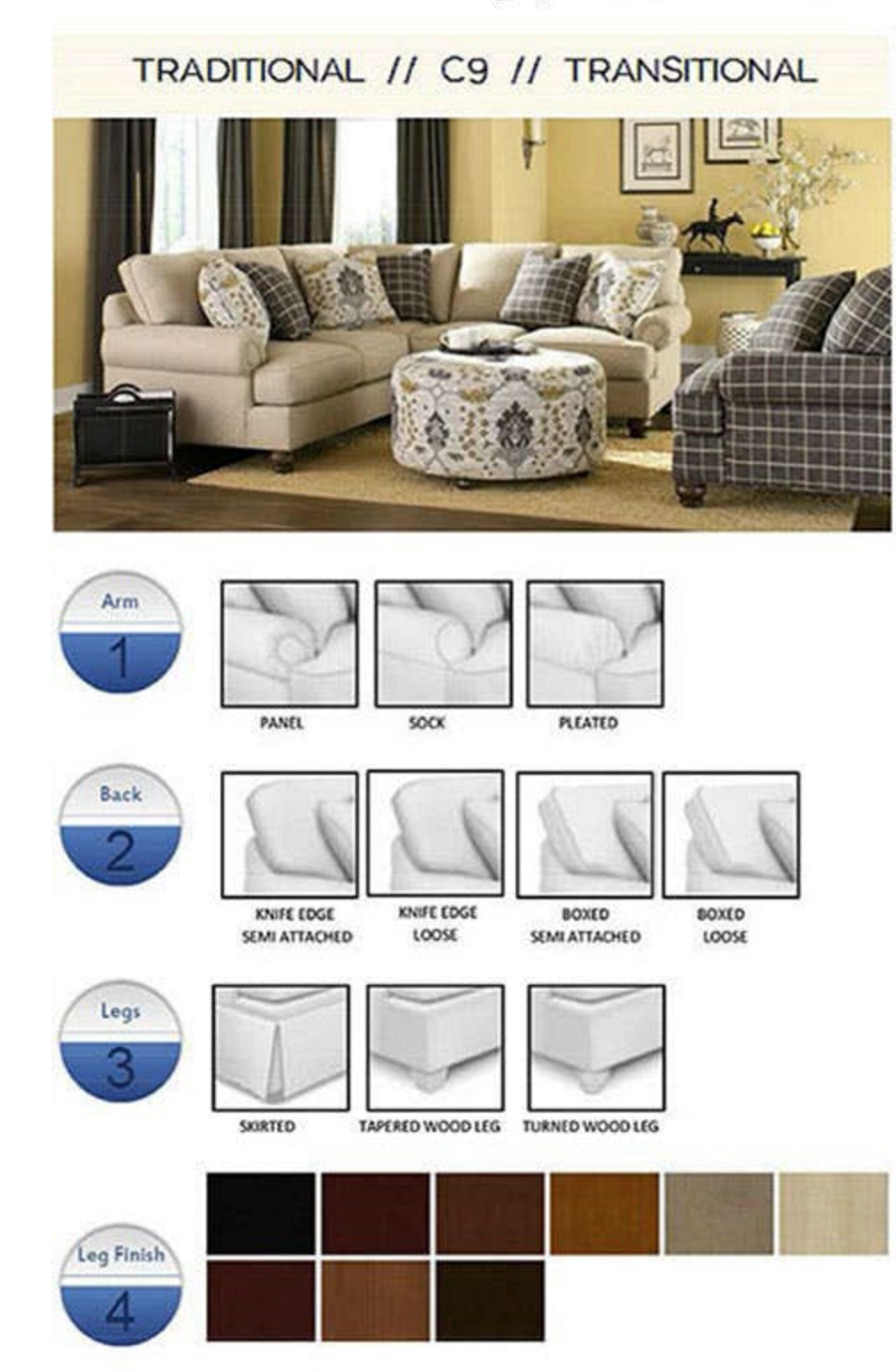 Craftmaster c9 on sale sectional price