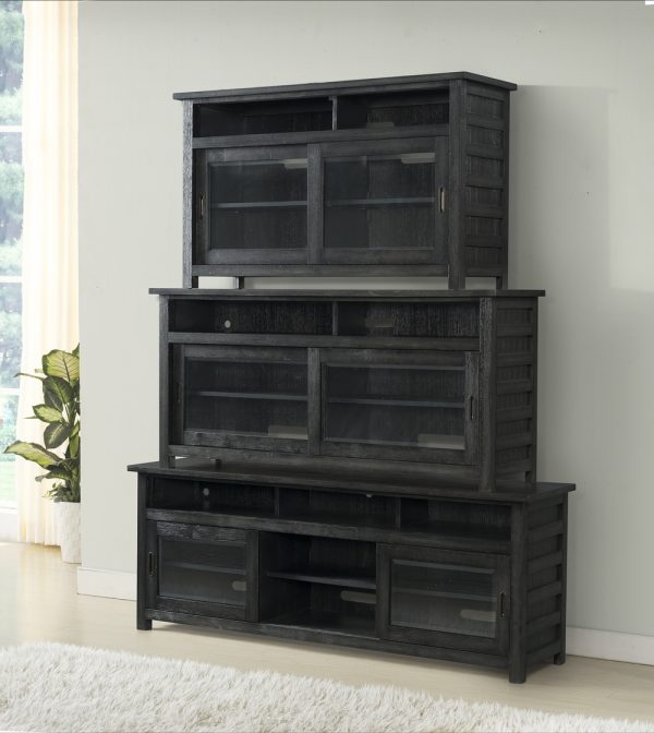 Riverside Furniture Perspective Entertainment Center (Ebonized Acacia)-0