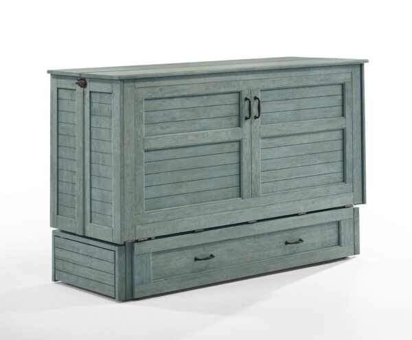 Poppy Murphy Cabinet Bed (Antique Blue)